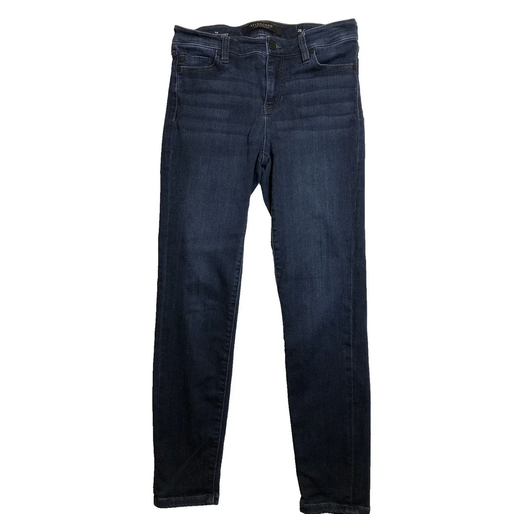 Liverpool Los Angeles Jeans Womens Size 28/6 Denim Blue The Ankle Skinny MidRise